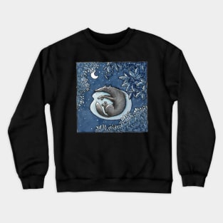 Nacht -Night- -Wolf- Crewneck Sweatshirt